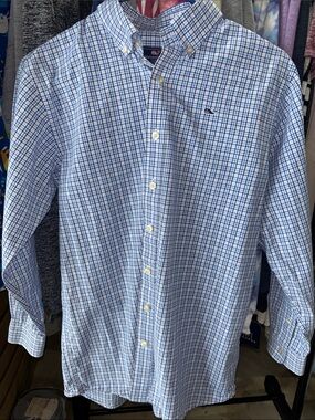 Vineyard Vines Boys Windowpane Plaid Button-Down Shirt